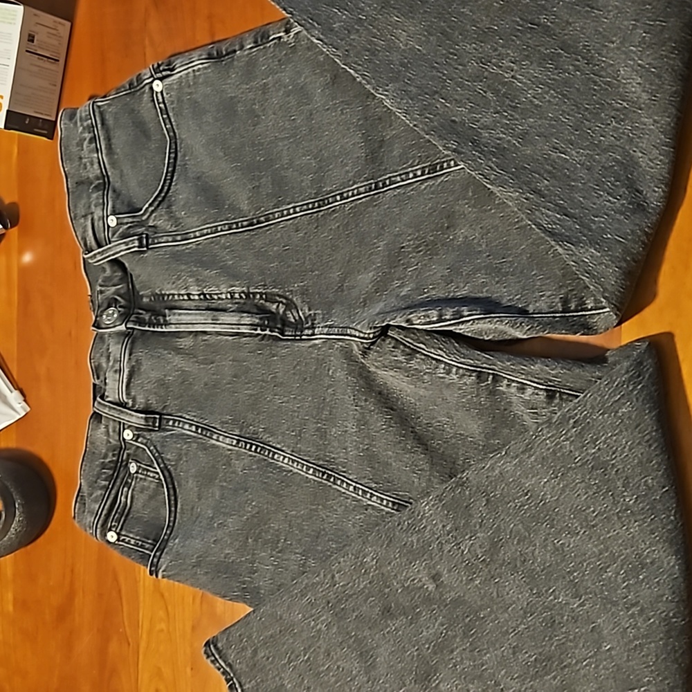 Madewell Black Washed High-Rise Jeans